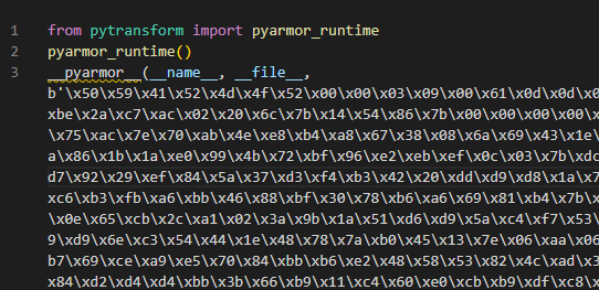 PyArmor加密后的代码