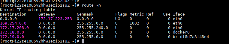 Linux路由信息