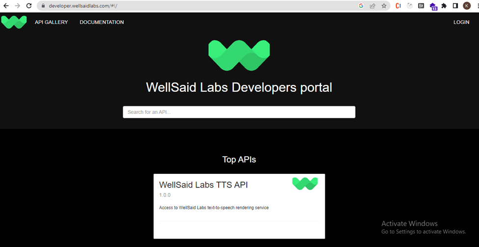 WellSaid Labs Dashboard