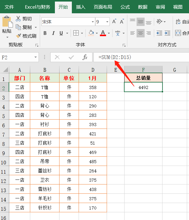 Excel求和技巧：6个求和公式满足日常工作需要