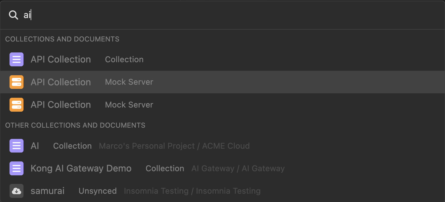 从搜索调色板跨多个组织进行搜索的功能