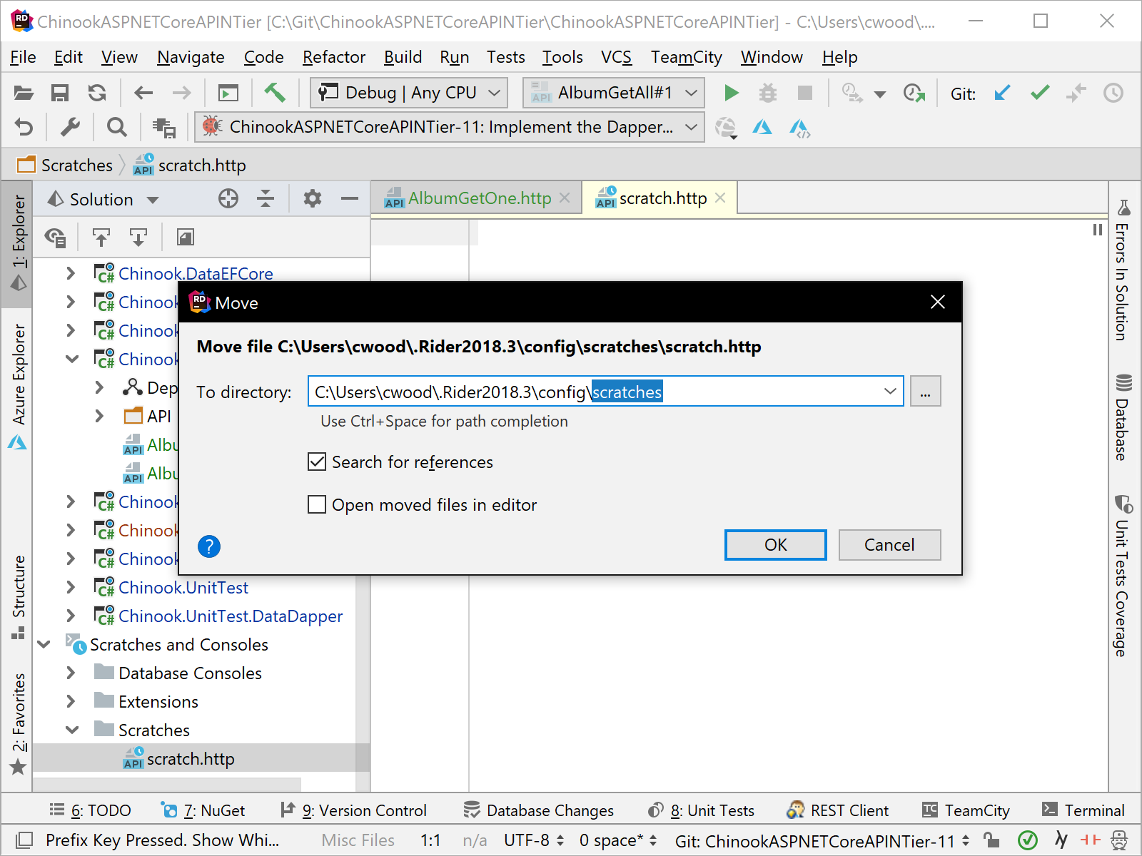 移动草稿文件到物理文件